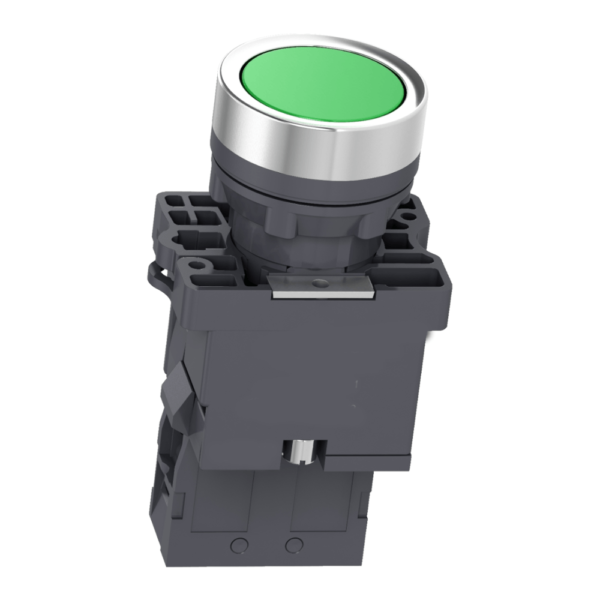 SCHNEIDER Bouton poussoir a voyant marche vert 220V  – XA2EW33M1 – Image 3