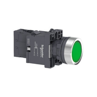SCHNEIDER Bouton poussoir a voyant marche vert 220V  – XA2EW33M1