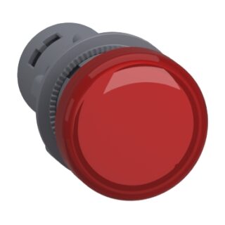 SCHNEIDER Bouton lumineux Ø22 rouge LED intégrée 220V  – XA2EVM4LC
