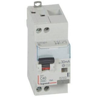 LEGRAND Disjoncteur différentiel monobloc DX³6000 10kA arrivée haute et départ bas à vis U+N 230V~ - 40A - typeAC 30mA - 410789