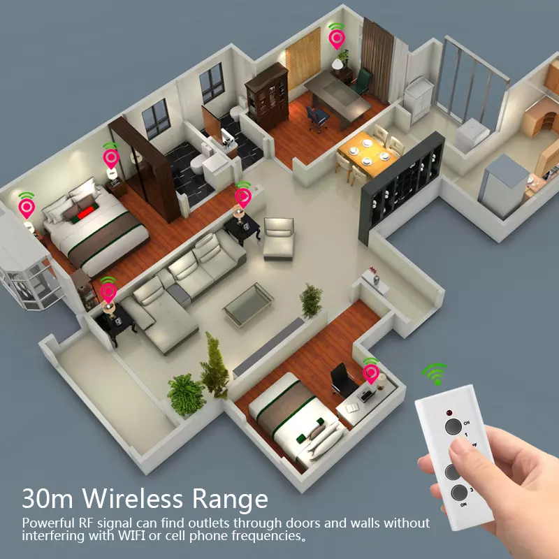 AVEL Prise électrique avec télécommande 16A - 2223-4 – Image 2