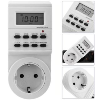 AVEL Prise Programmable digital avec minuterie numérique 16A 230V - 7987-3