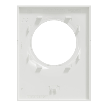 SCHNEIDER Odace Styl Plaque simple A/Porte clé blanc – S520722 – Image 3