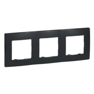 LEGRAND Niloé Plaque 3 postes Onyx - 096721