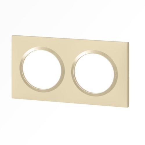 LEGRAND Dooxie Plaque carrée 2 postes finition dune – 600812 – Image 2