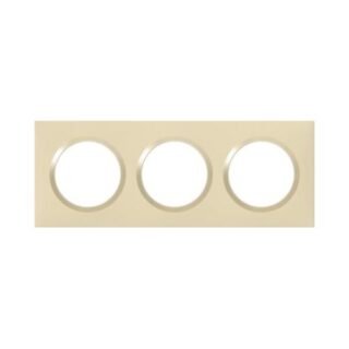 LEGRAND Dooxie Plaque carrée 3 postes finition dune – 600813