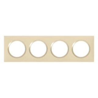 LEGRAND Dooxie Plaque carrée 4 postes finition dune – 600814