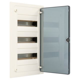 HAGER Coffret encastré 36 M porte transp. - VF312TF
